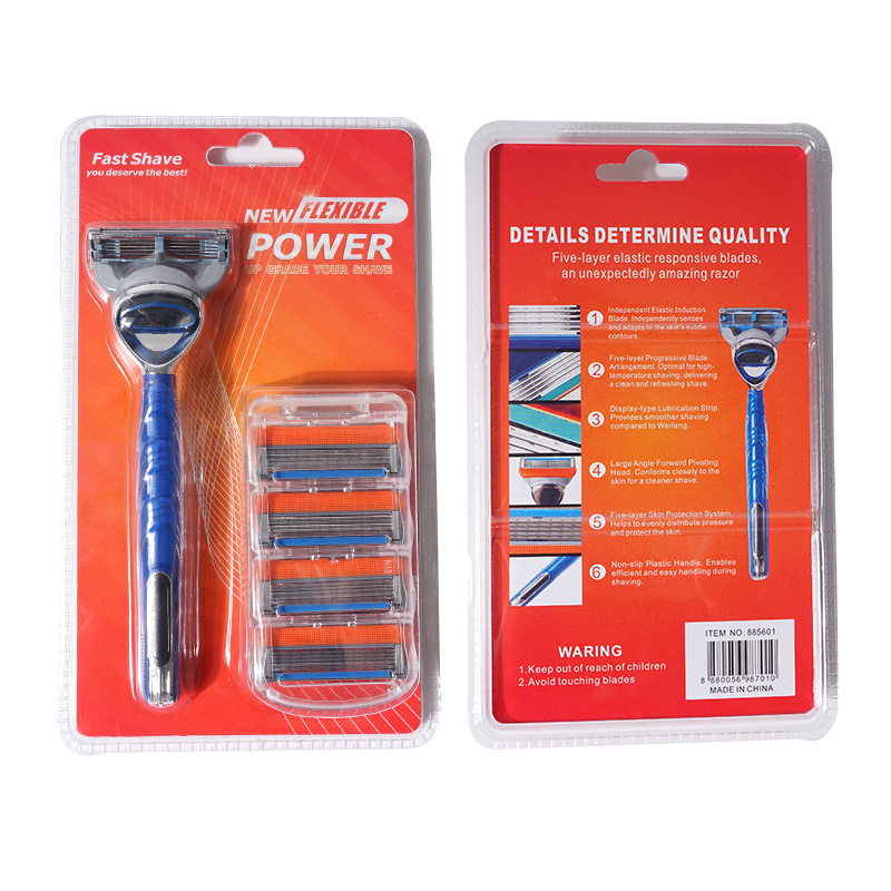 Universal 2-layer, 3-layer, 5-layer manual shavers, razors, disposable shavers set for cross-border export pic 2