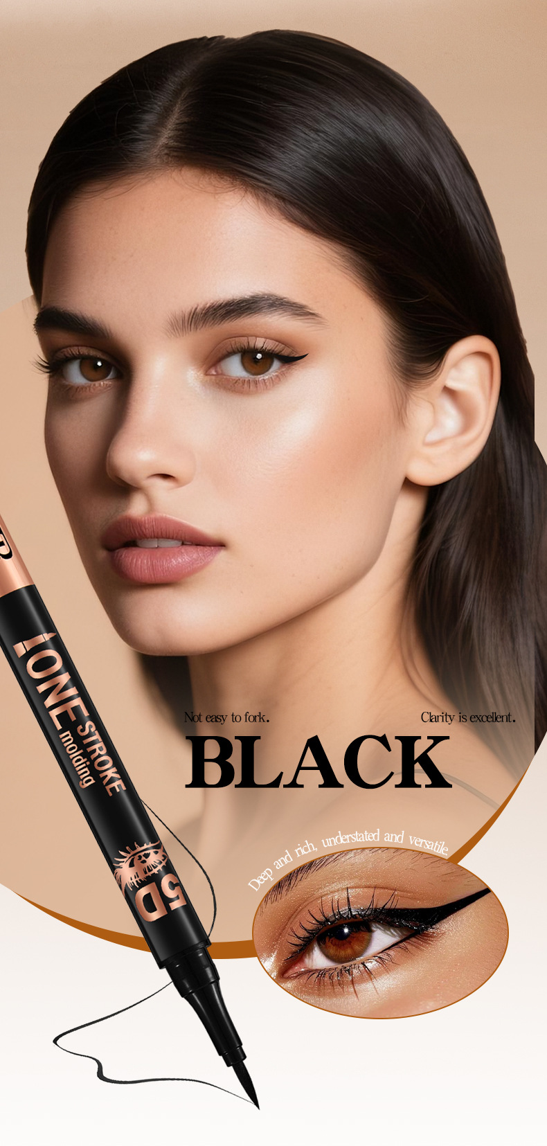 【 Cross-border Exclusive Supply 】 Wholesale of Tao Beauty 5D Eyeliner Pen Quick-drying Waterproof and Sweat-proof Ultra-Fine Eye Drop Pen pic 10