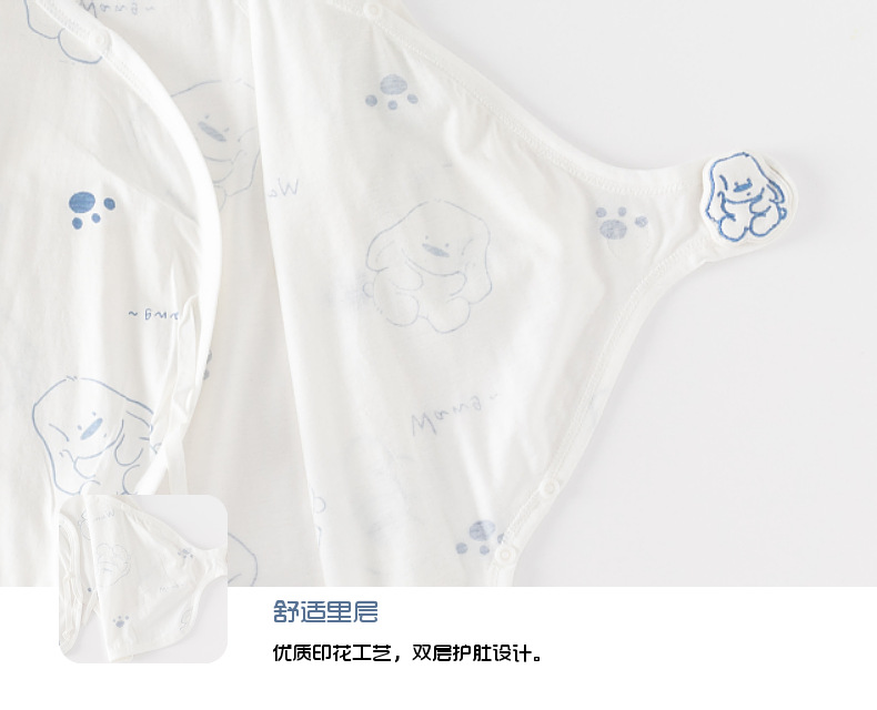 Summer baby one-piece suit, pure cotton thin boneless clothes for infants, long-sleeved clothes for babies, summer air-conditioned clothes pic 18