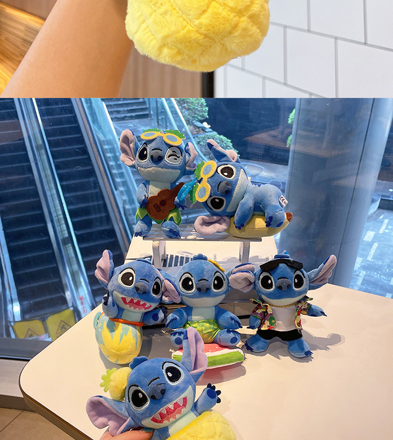 新款史迪仔毛绒挂件娃娃公仔批发网红玩偶卡通钥匙扣毛绒玩具网卡详情8