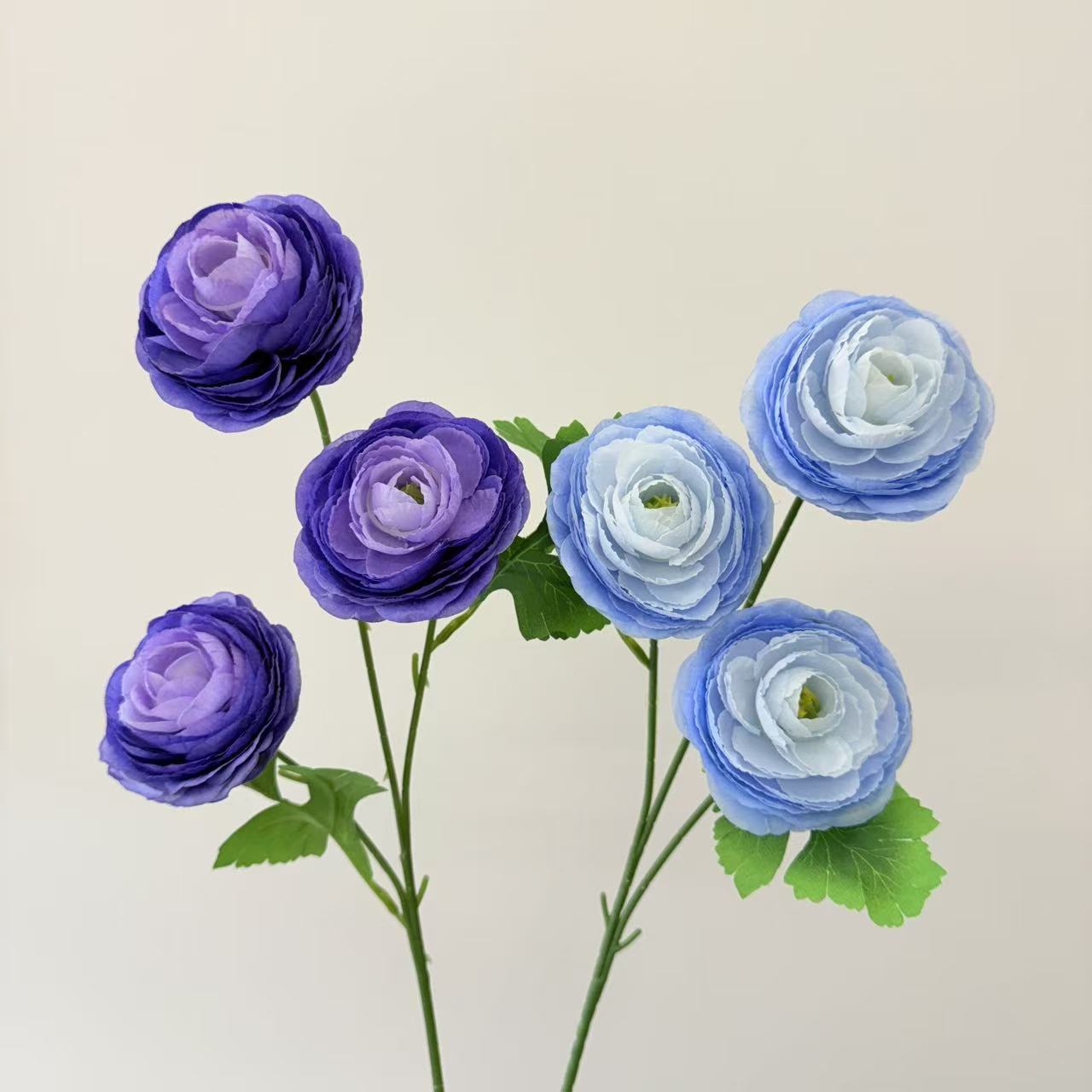 渐变3头千层露莲仿真花茶玫洋牡丹花艺软装假花千层牡丹厂家批发详情11