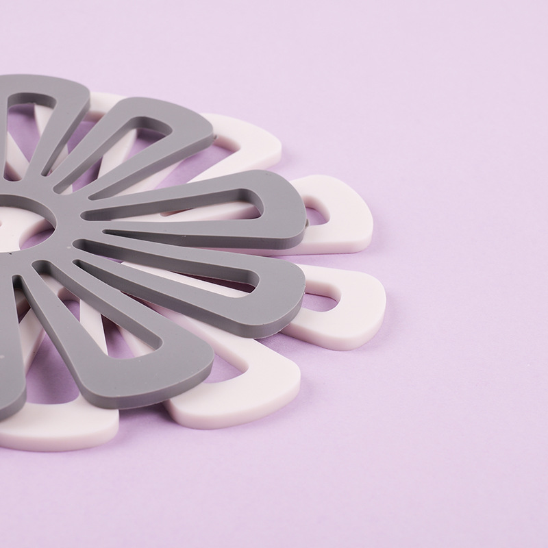 花朵隔热垫创意硅胶防烫垫家用防滑碗盘垫防热碟子垫菜垫锅垫详情16