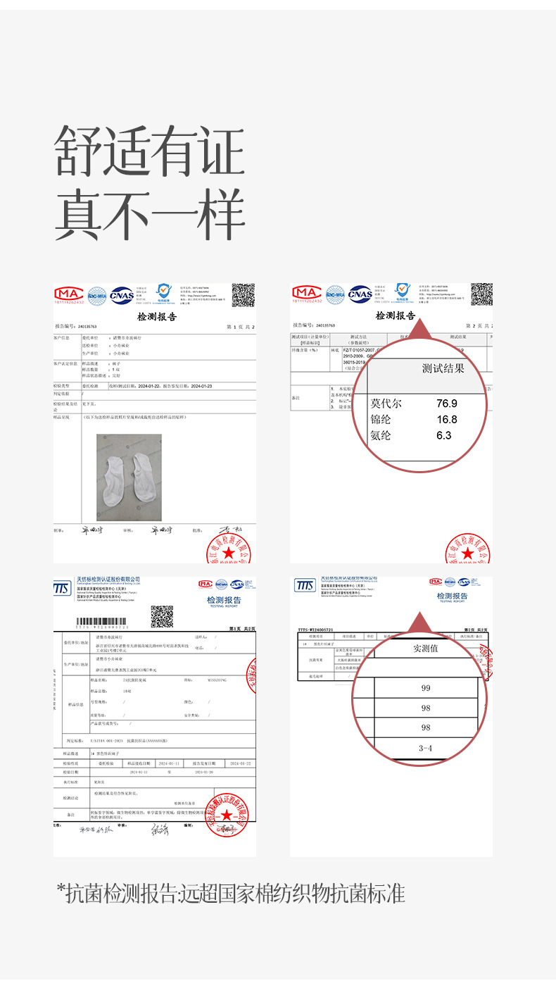 24年新款女袜无骨舒适莫代尔超薄凉感透气半隐形女袜吸汗抗菌船袜详情24