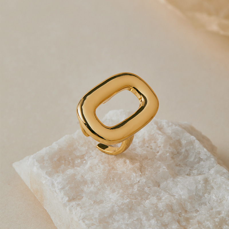 希朗-重工保色戒指开口设计宽面复古chic风欧美个性食指戒商务款详情7