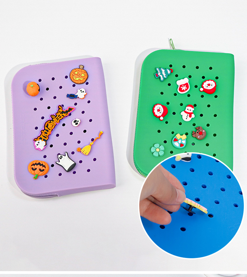 跨境热卖卡通DIY鞋花扣洞洞鞋配饰PVC软胶装饰配件鞋扣小饰品批发详情10