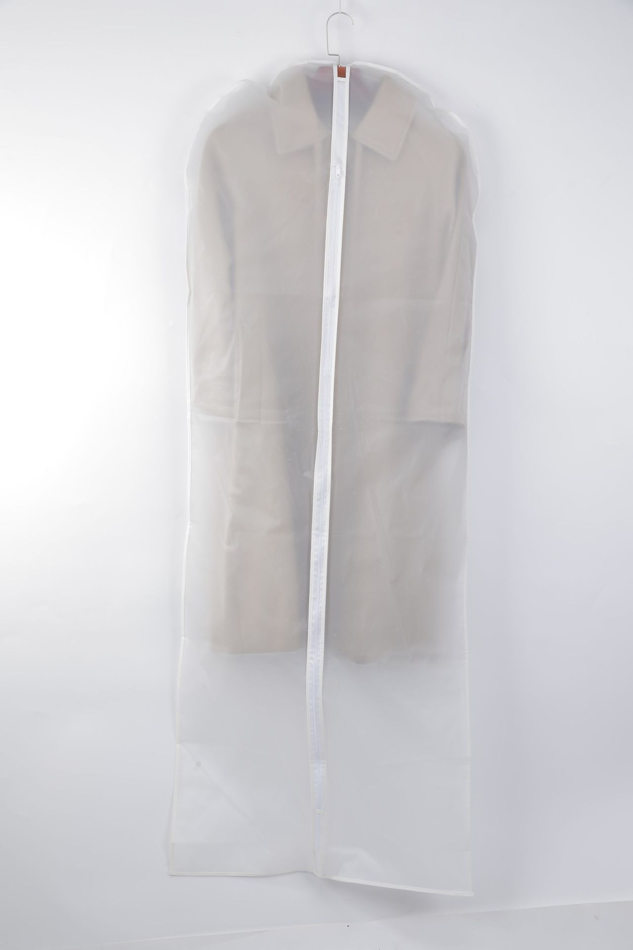 Clothing dust bag, household transparent waterproof overcoat suit cover, pvea fabric washable clothing dust cover pic 14