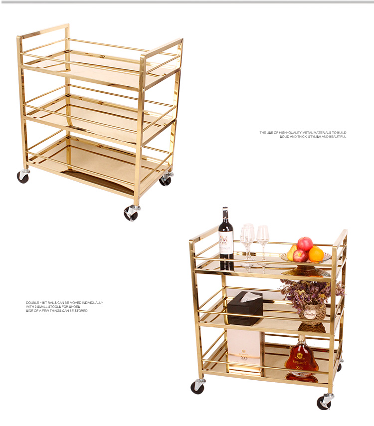 Beverage cart, hotel restaurant dining cart, trolley, birthday cake, snacks, pastries, tea, food delivery, 4S service trolley pic 9