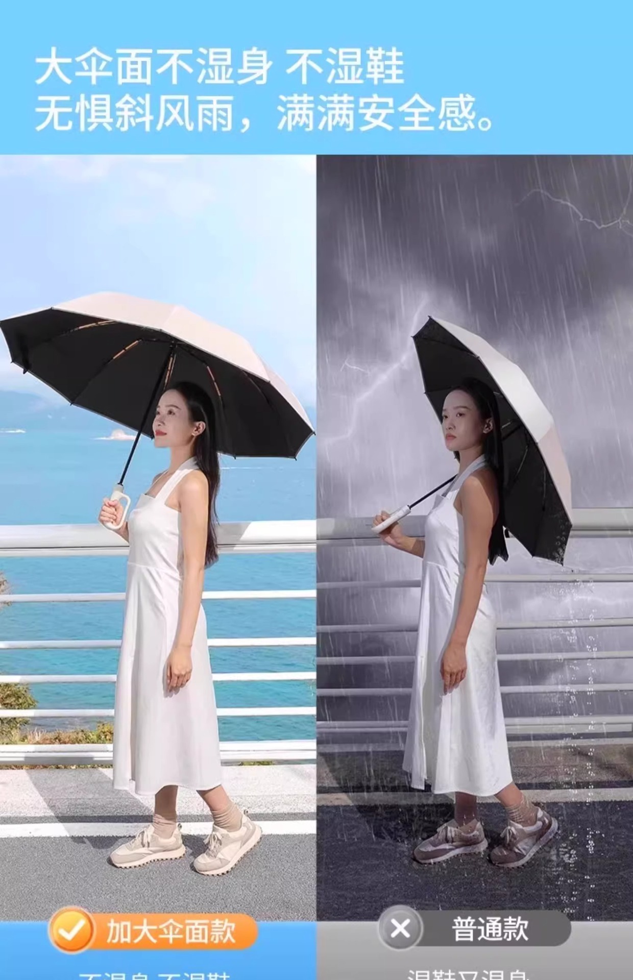 全自动72骨环扣雨伞定制批发晴雨两用遮阳伞防晒折叠伞商务太阳伞详情26