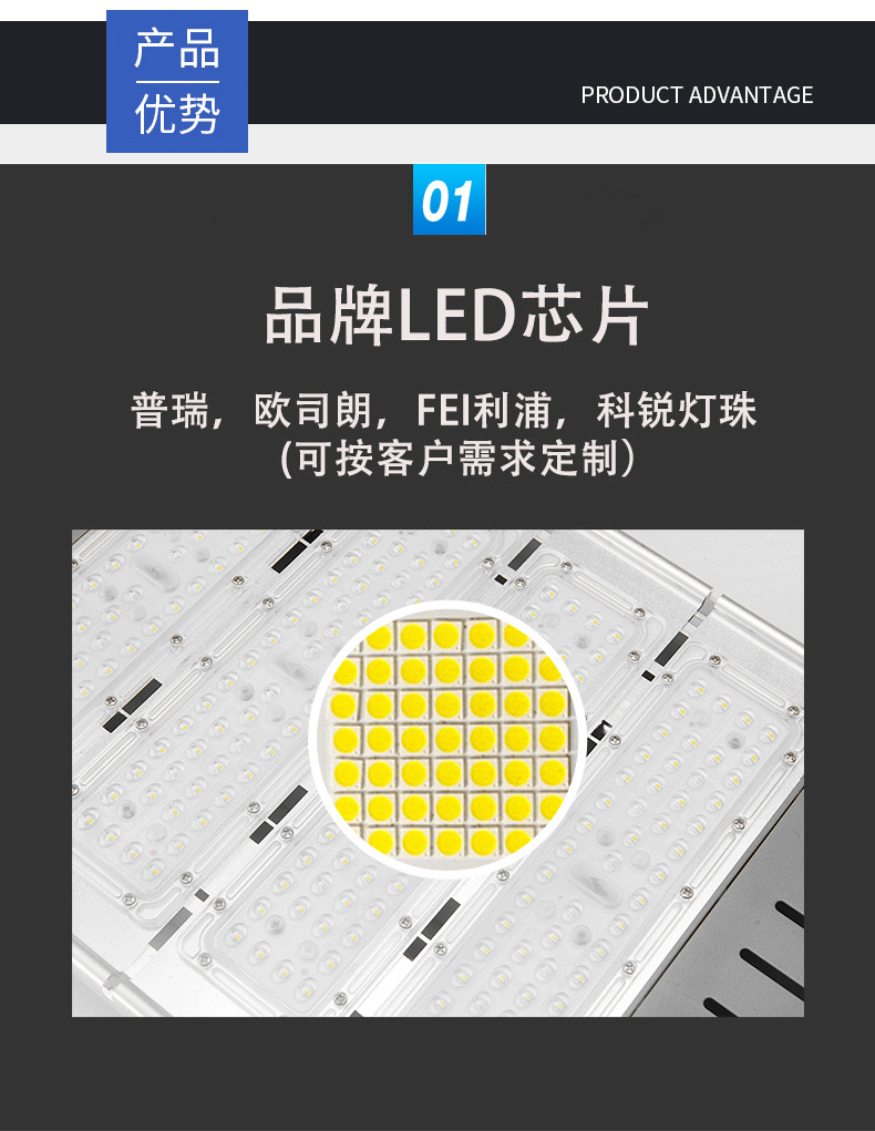 太阳能路灯 LED市电路灯 新农村4米6米8米路灯头 LED模组路灯套件详情13