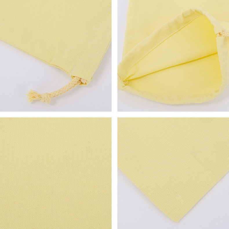 Wholesale and in-stock white drawstring cotton drawstring bags, blank eco-friendly gift packaging, storage canvas drawstring bags pic 33
