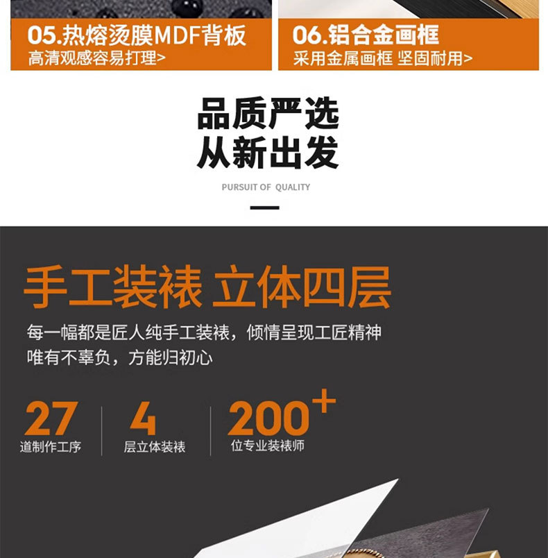 抽象电表箱高级感装饰画免打孔现代简约风客厅电闸盒盖板遮挡挂画详情8