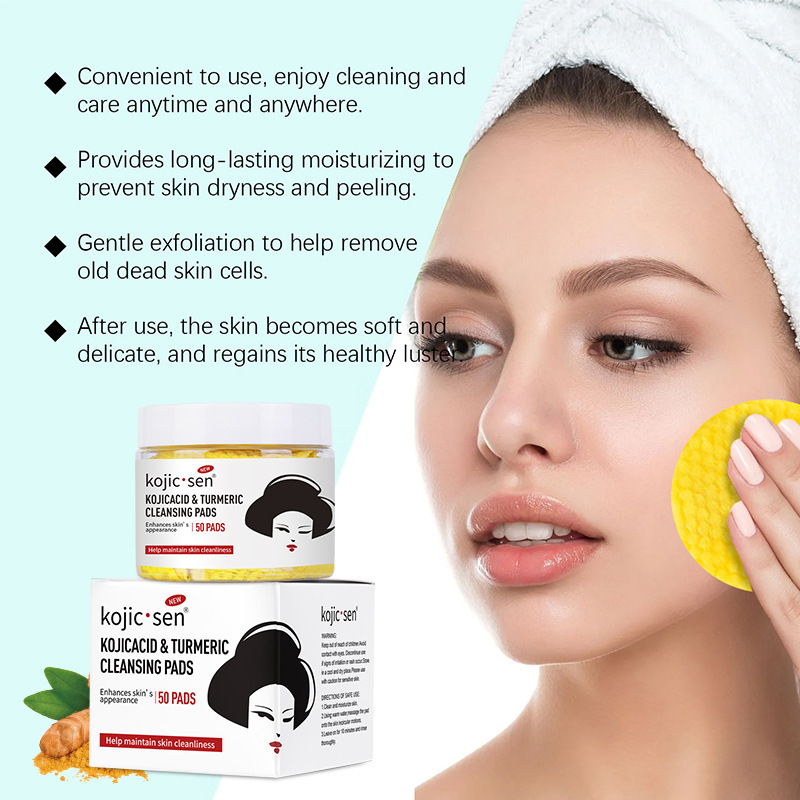 Wholesale of all-English kojic acid skin care products series, facial care kojic acid facial cleanser, deep cleansing facial cleanser pic 8