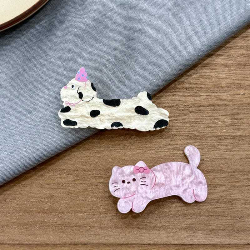 卡通发卡可爱侧边小狗儿童头饰刘海夹女发夹鸭嘴夹夏季子前额碎发详情4