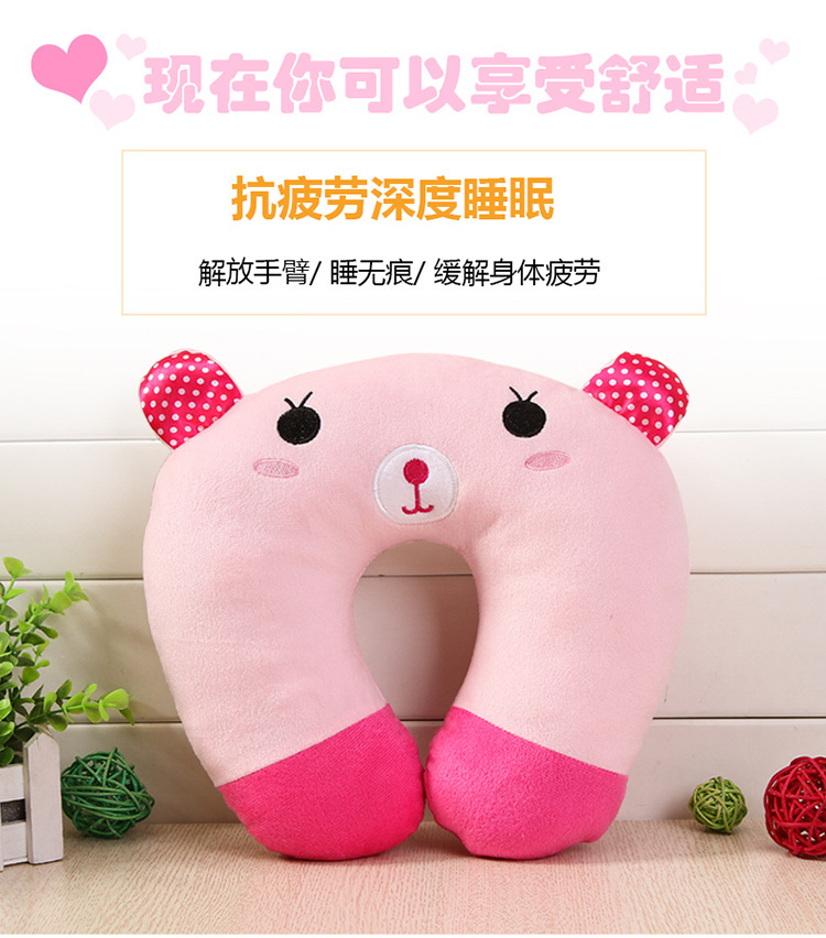 Cartoon Cute Neck Pillow company, wholesale of event gifts, creative neck pillows, high-speed rail and airplane travel nap U-shaped pillows pic 4
