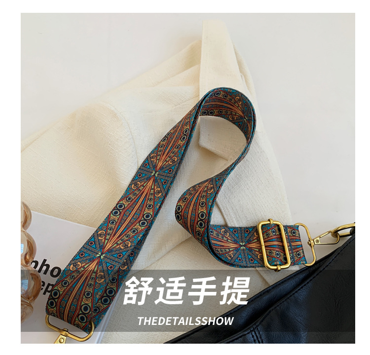 复古纯色单肩包包女2024新款大容量亮面软PU单肩斜挎包腋下托特包详情4