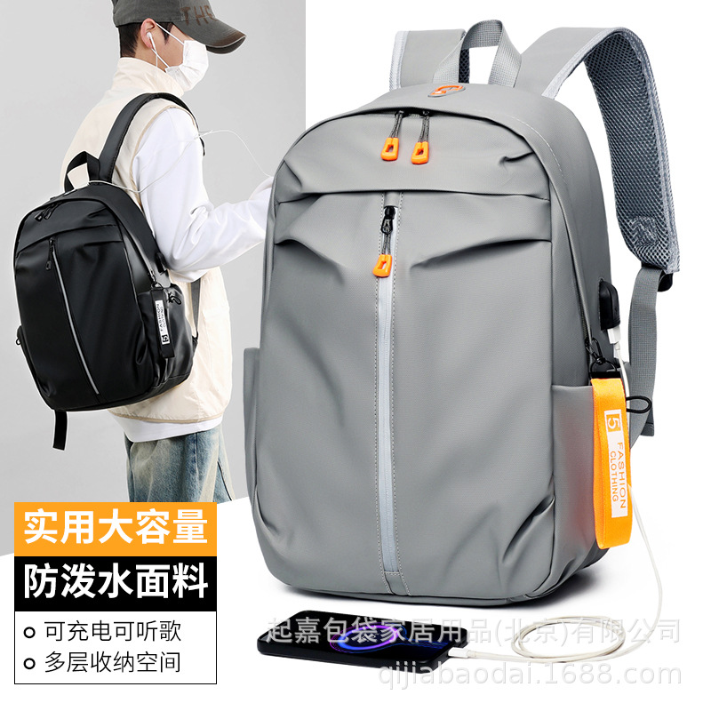 工厂批发2025新款学院风双肩包背包大容量书包大学生男女旅行包详情11