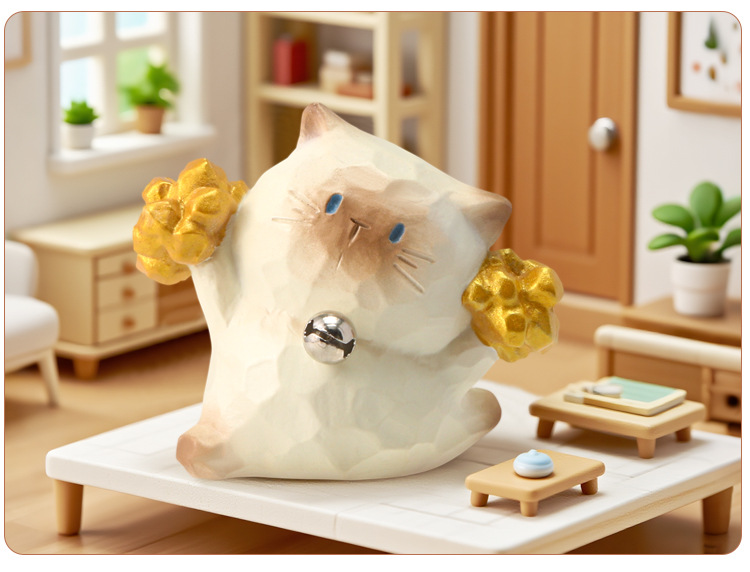 猫猫水晶PAI情绪盲盒 卡通可爱桌面树脂工艺品摆件节日送礼盲盒详情19