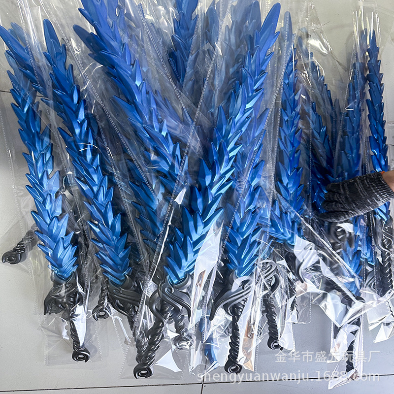 申公豹裂空鞭哪敖盘龙锤PU火尖枪儿童武器模型玩具详情5