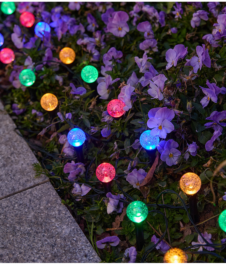 太阳能草坪灯LED彩灯庭院花园路引灯户外防水装饰地插灯串景观灯详情8