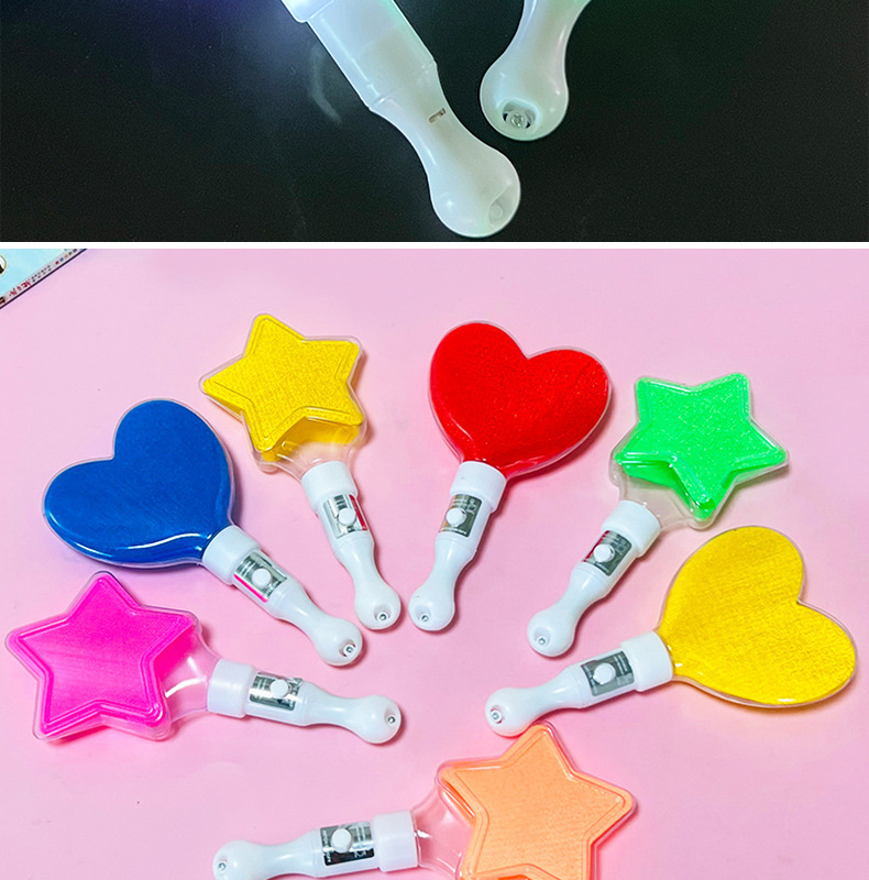 星星荧光棒心型灯牌演唱会道具发光五角星闪光灯玩具应援棒详情17