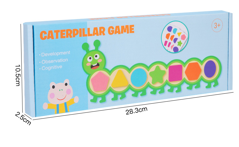 Magnetic caterpillar shape recognition puzzle game for early childhood education, parent-child logical thinking training matching toys pic 44