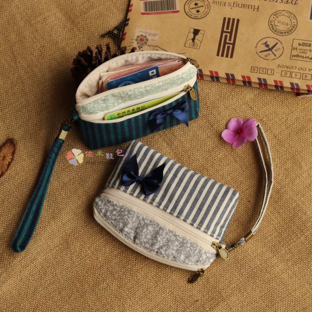 包邮小钱包零钱包韩国版拉链女式帆布艺可爱迷你硬币包耳机收纳袋详情9