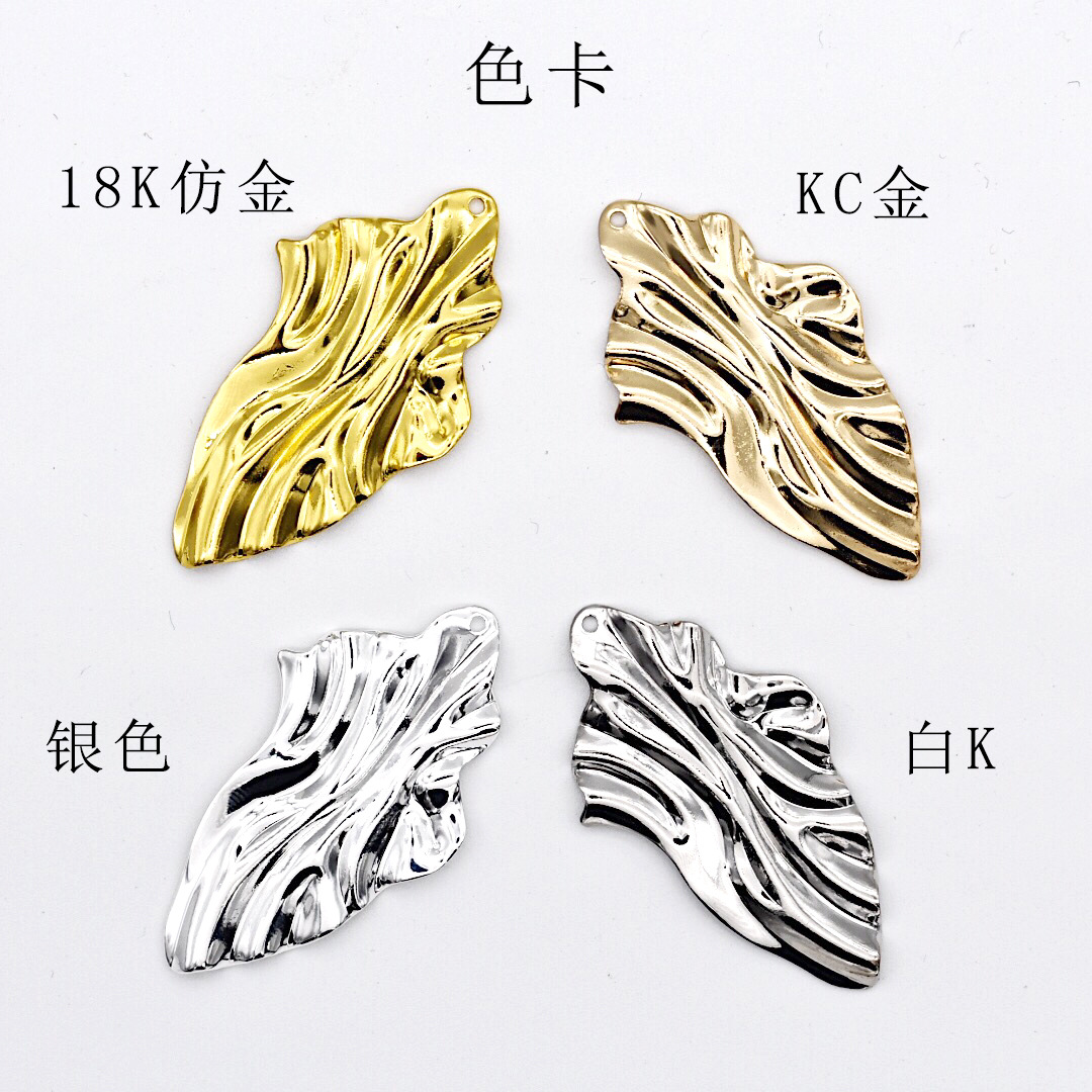 新品耳夹项链小配饰diy铜饰品配件批发 925仿银针铜珠豆豆耳针详情5