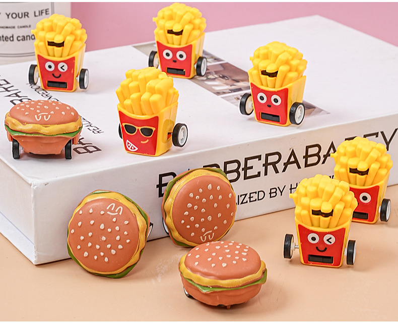 创意回力食玩迷你会跑的汉堡车扭蛋新奇回力玩具口袋汽车幼儿园礼详情9