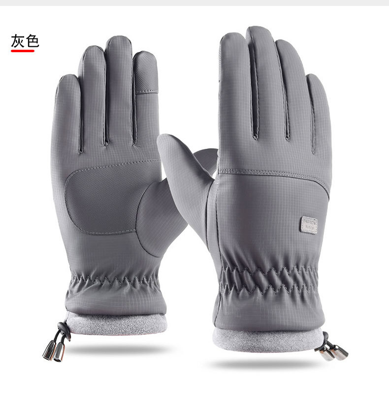 冬季滑雪手套骑车户外运动防风防寒加绒保暖手套触屏骑行手套男女详情11