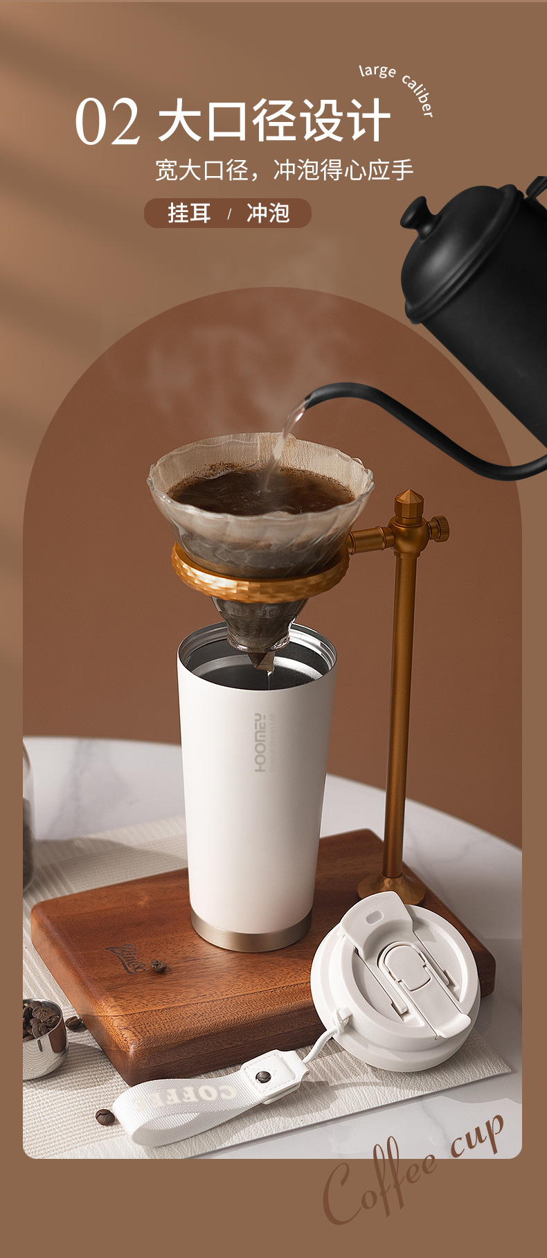 Customized thermos cups with ceramic inner linings, coffee cups for boys and girls, high appearance standards, straw water cups, and new student travel cups pic 7