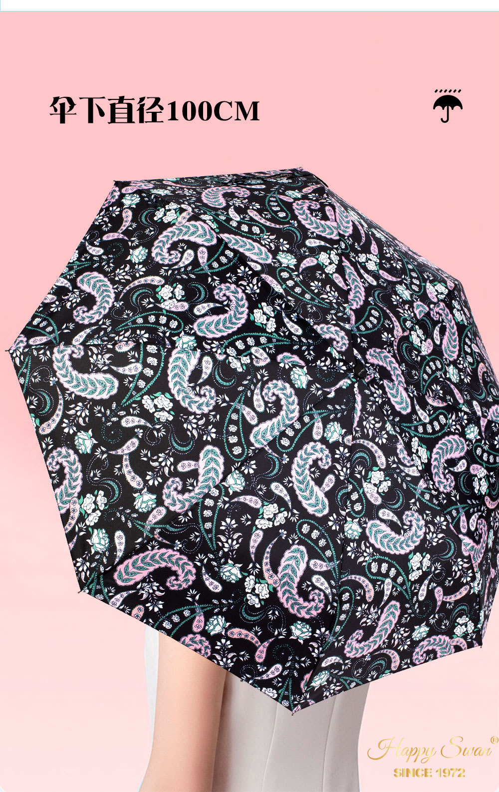 星宝三折自开伞外贸伞three folding umbrella雨伞出口批发现货详情6