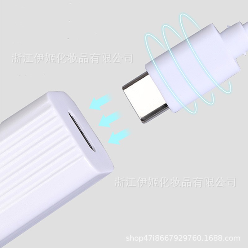 跨境新款迷你镶钻手持美甲灯便携式光疗机蓄电甲油胶烤灯适用美甲护理详情2