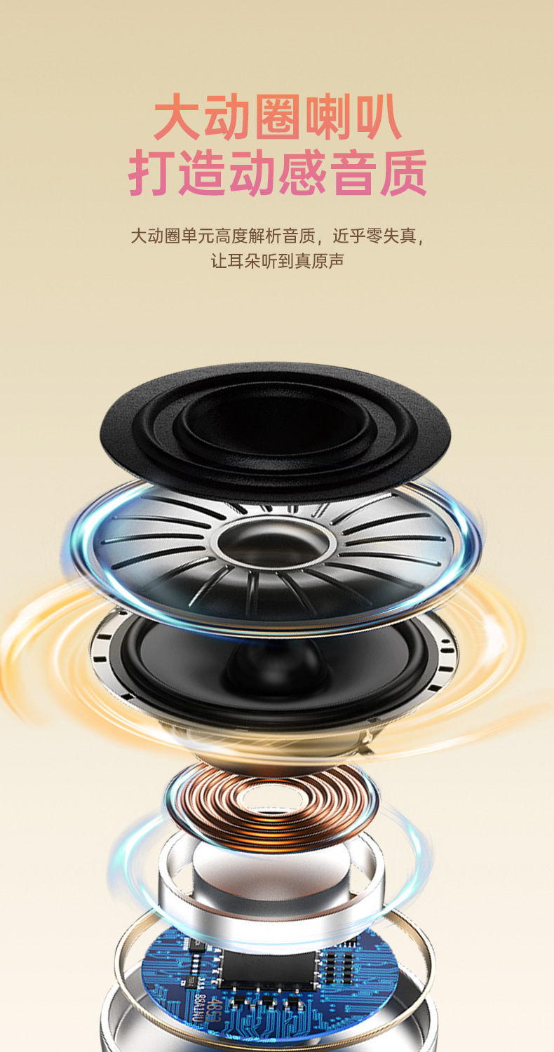 Transfronterizo de venta caliente bluetooth auriculares aemai creativo cargador en el oído insensible baja latencia ultra larga duración auriculares pic 8