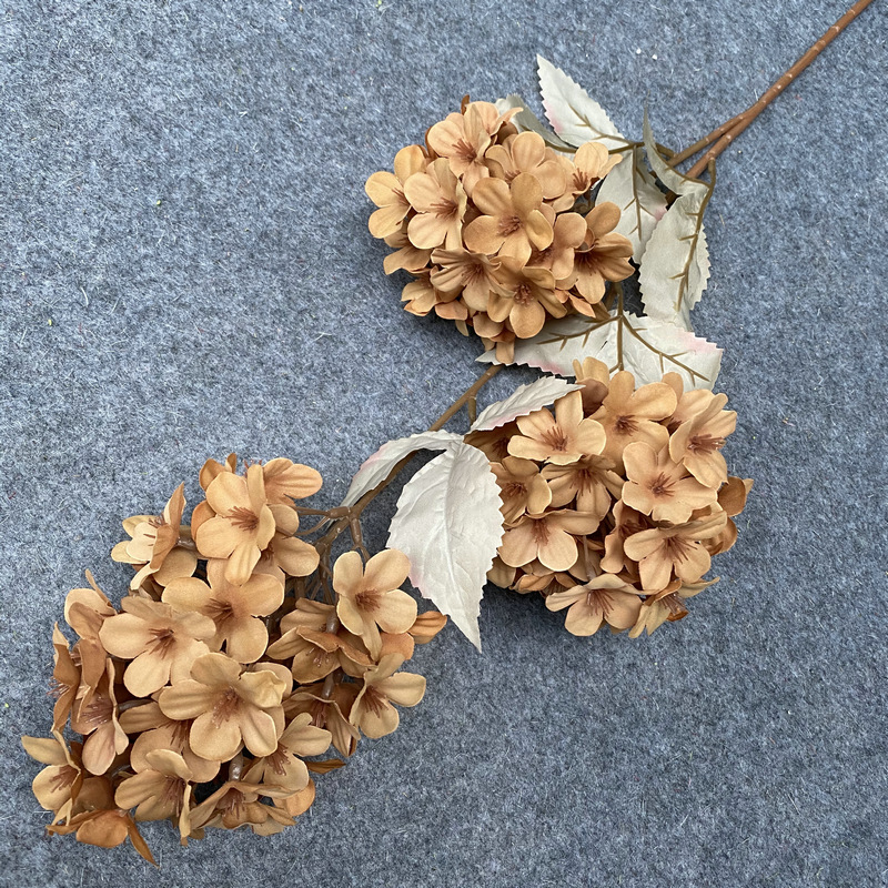 批发3头雪花宝塔绣球花客厅装饰摆件婚庆用品拍照道具仿真假花详情145