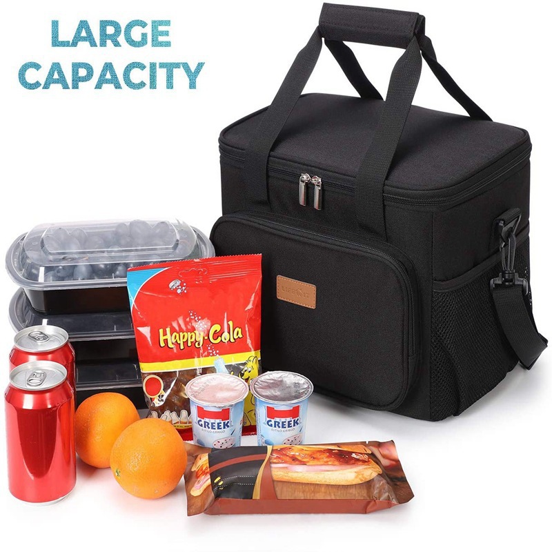 亚马逊保温包大容量野餐露营包牛津布便当包上班上学午餐包详情15