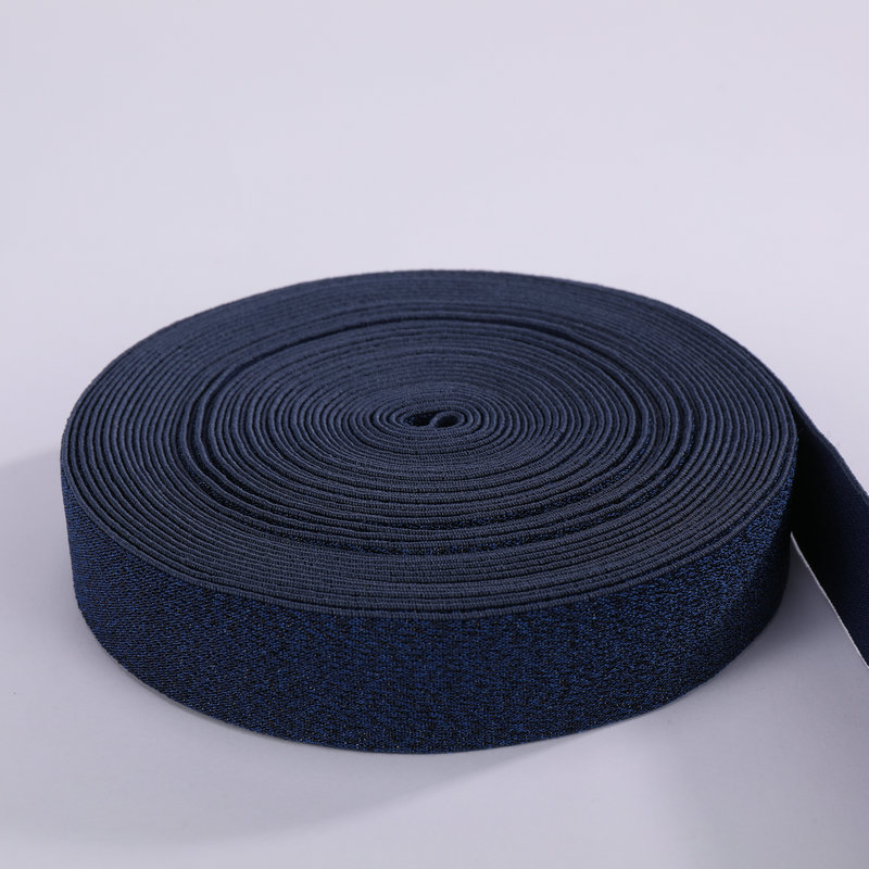 高密度金银丝松紧带金丝银丝扁宽皮筋橡筋装饰弹力松筋金色松紧厚详情7