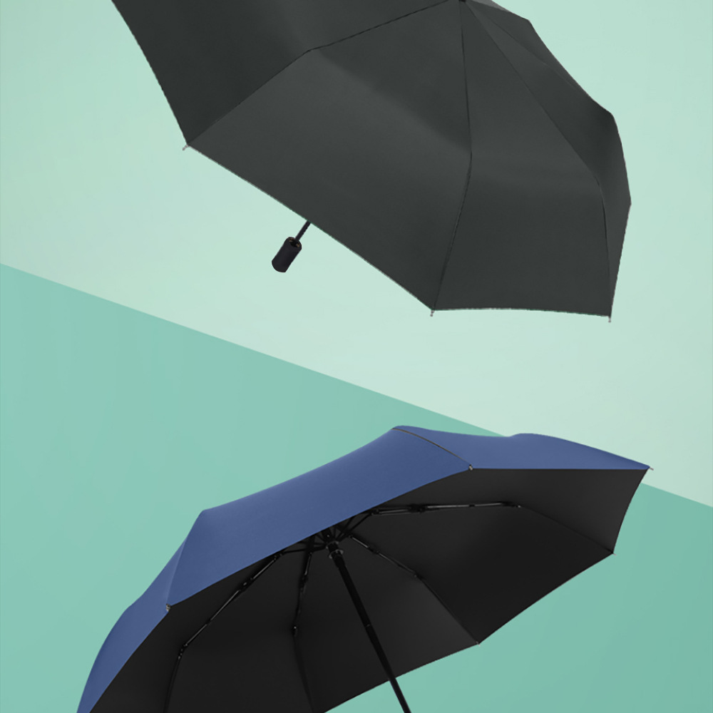 Xingbao Umbrella Industry RST three-fold Umbrella, fully automatic black rubber umbrella wholesale, printed logo advertising umbrella in stock pic 19