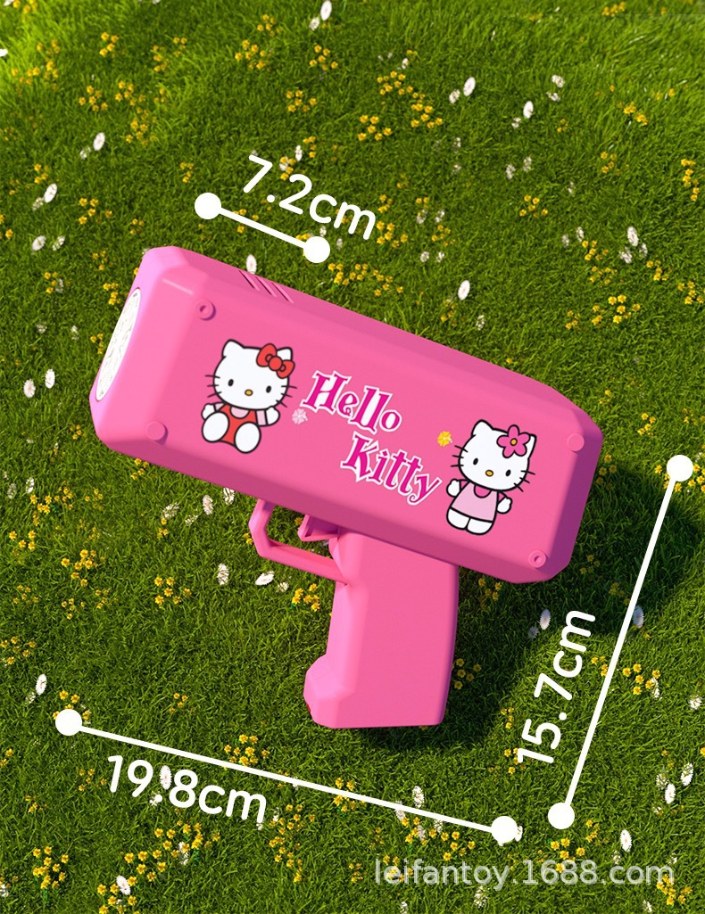 The new cross-border Minions Kuromi bubble gun toy is a handheld bubble gun that has become a hit online. It is fully automatic and multi-shaped pic 13