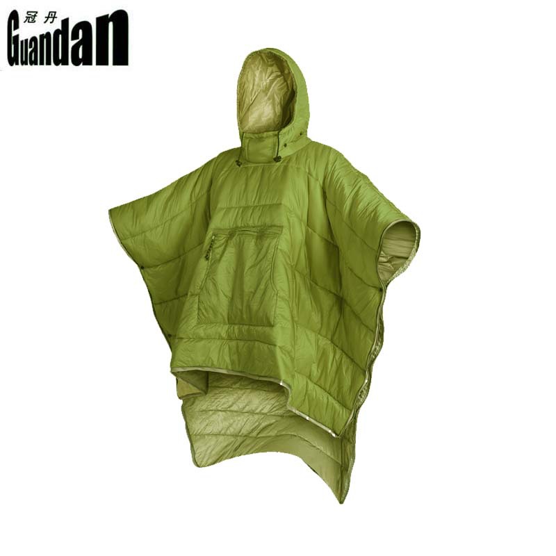 Factory direct supply of cross-border outdoor cape sleeping bags, camping wearable cold-proof and warm capes, shawls and blankets wholesale pic 6