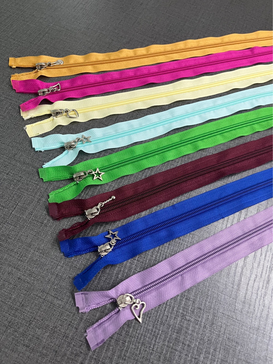 5号尼龙开口装饰头夹克羽绒服拉链50公分详情2