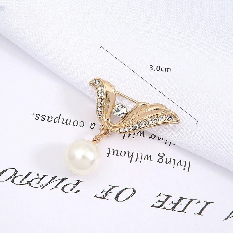 时尚猫眼石蝴蝶结领针胸针女百搭可爱防走光别针固定防走光潮流胸详情34