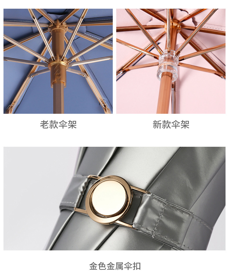 色丁长柄伞一次性雨伞防风防晒大号伞面详情19