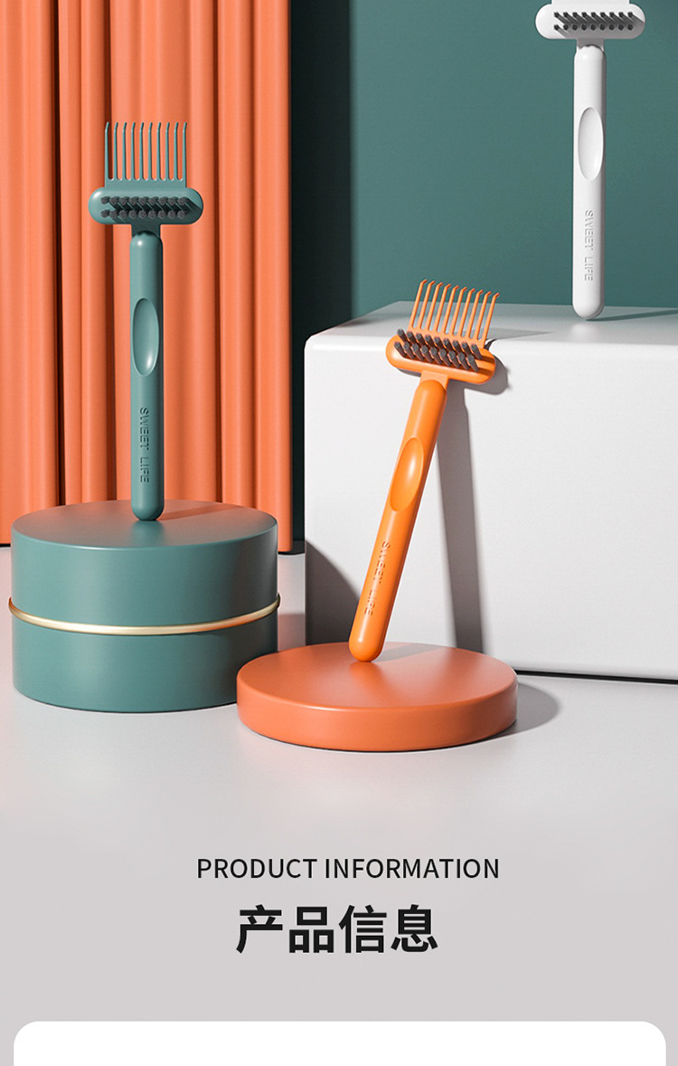 Comb cleaning brush, simple hollowed-out air bag cleaning brush, curly hair massage cleaning brush, cleaning wonder, comb cleaning claws pic 7