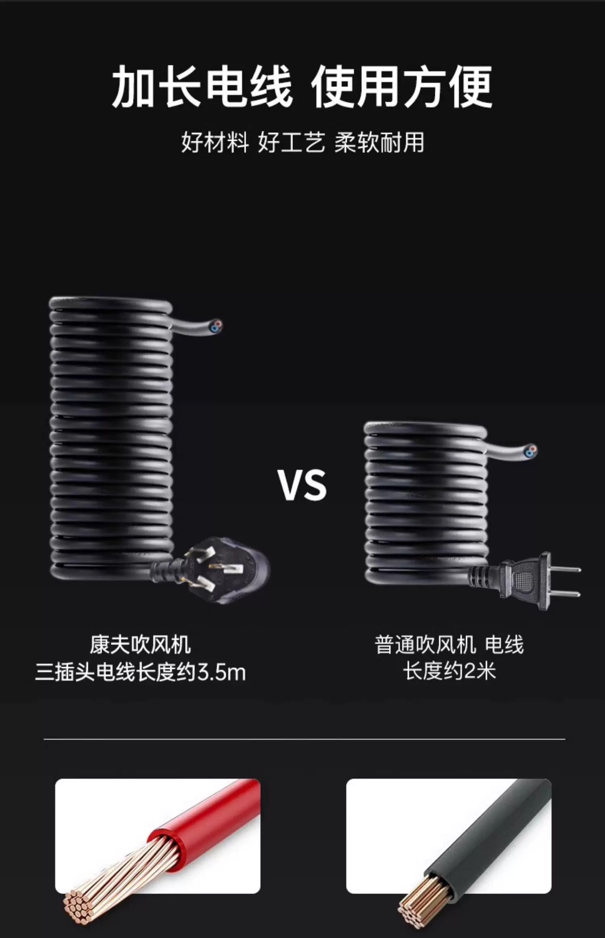 Kangfu 8894 Hair dryer, high-power ion hair care professional hair salon, strong wind force quick-drying hair dryer, 2400w pic 17
