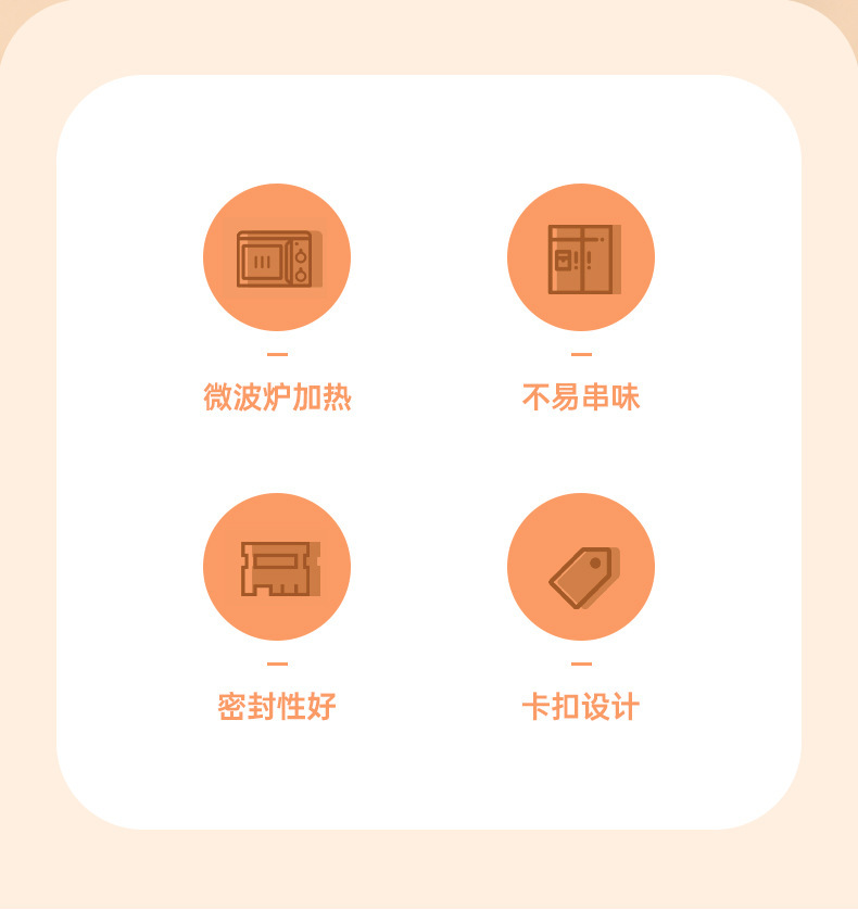 食品级学生上班族便携手提餐盒椭圆形卡通可微波加热午餐盒便当盒详情2