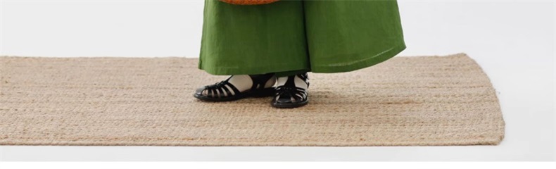 绿色现货女裤2026夏季新款舒适简约宽松阔腿裤文艺复古休闲裤子详情14