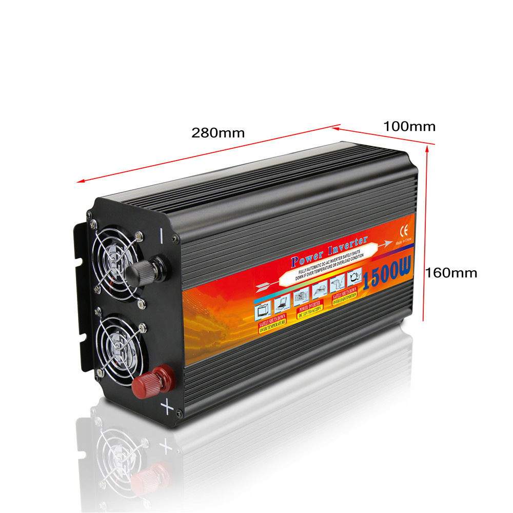 聪芯厂家批发直销1000W大功率修正波DC12V转AC220V光伏逆变器电源详情3