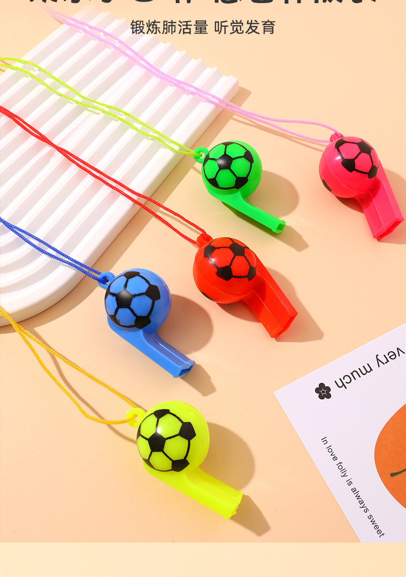 Football whistle, plastic horn, concert and sports meeting cheering horn, whistle, referee whistle, sports goods pic 4
