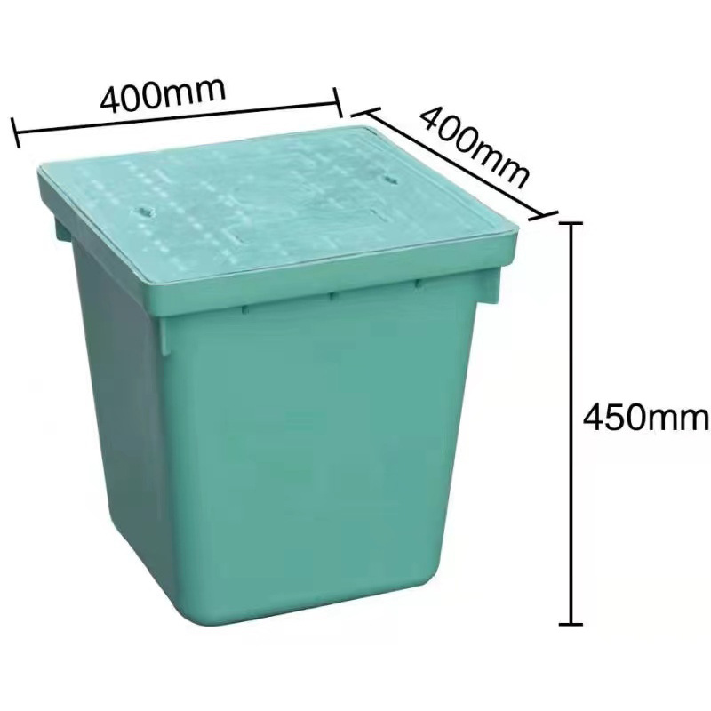 Integrated wiring well, PE plastic weak current well, finished power well cover, street lamp well, square SMC handhole well pic 14