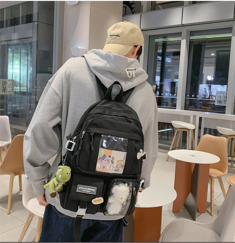 书包初中女生双肩包女痛包大容量小学生日系高中生背包中学生肩包详情22